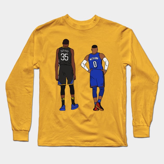 Kevin Anteater And Russell Westbrook Long Sleeve T-Shirt by rattraptees